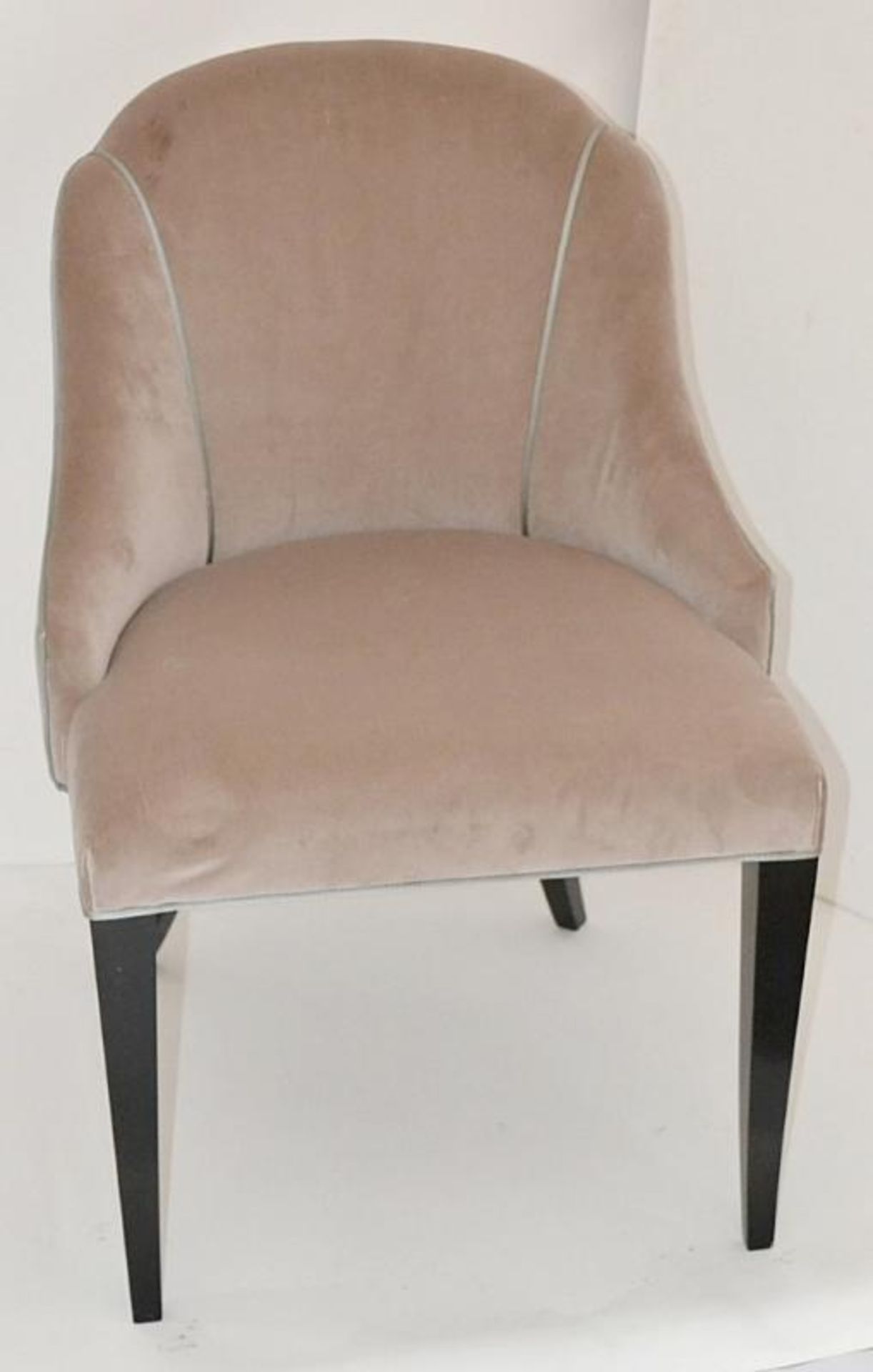 1 x REED &amp; RACKSTRAW "Cloud" Velvet Upholstered Handcrafted Chair - Dimensions: H87 x W58 x D5 - Image 11 of 12