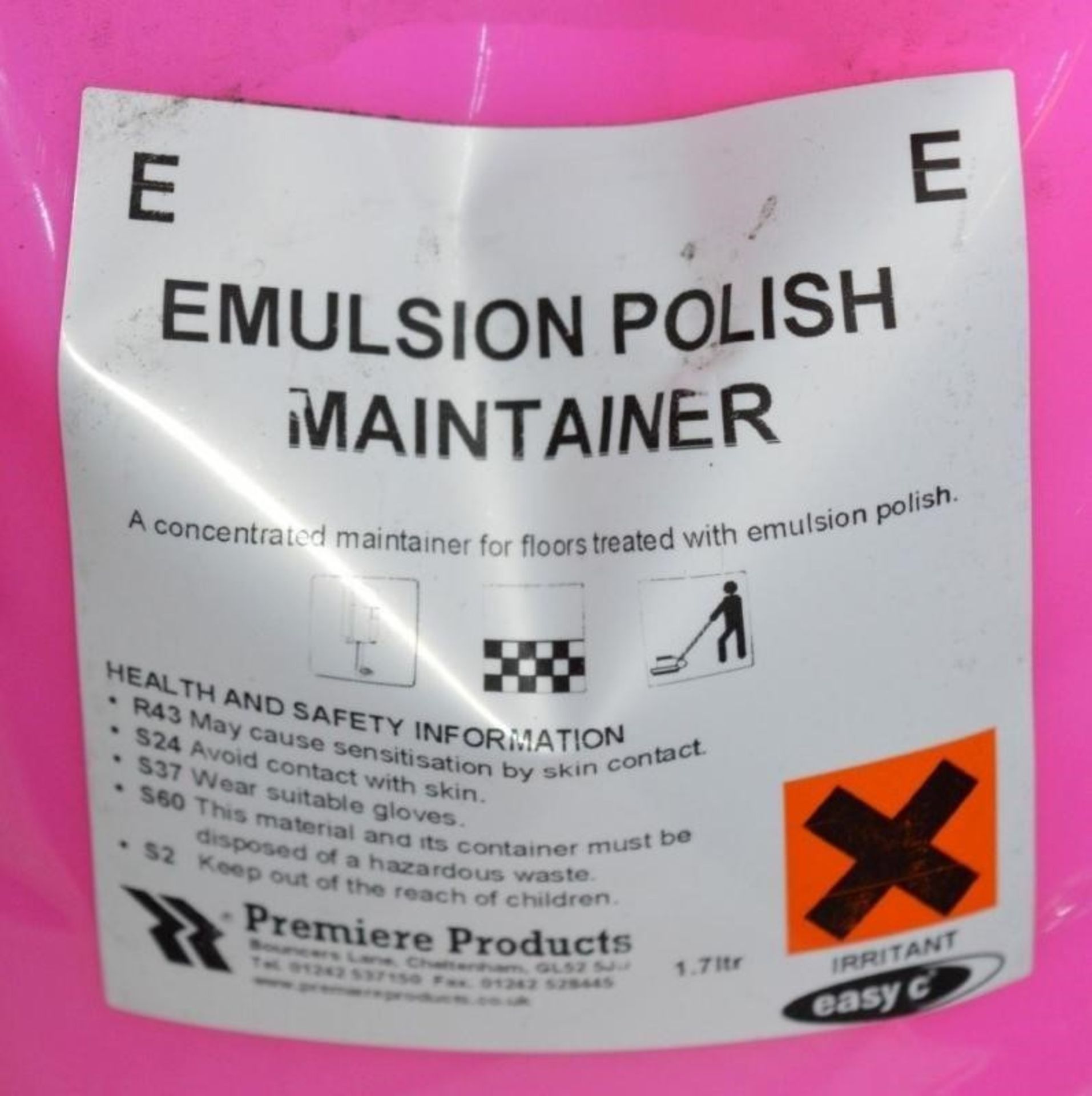 80 x Premiere Products 1.7 Litre Easy C (E) Emulson Polish Maintainer - Suitable For Dispensers - - Image 2 of 4