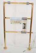 *Just Added* 1 x Vogue Electric Heated Towel Rail - New / Boxed Stock - Bright Brass Finish -