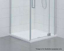 1 x Low Profile Square Stone Shower Tray (TR02) - Dimensions: 800 x 800 x 45mm - Features An Acrylic
