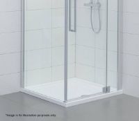 1 x Low Profile Rectangular Stone Shower Tray - Dimensions: 1000 x 800mm - Features An Acrylic