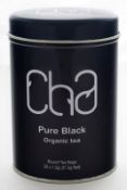 Resale Pallet - 1,200 x Tins of CHA Organic Tea - PURE BLACK - 100% Natural and Organic - Includes