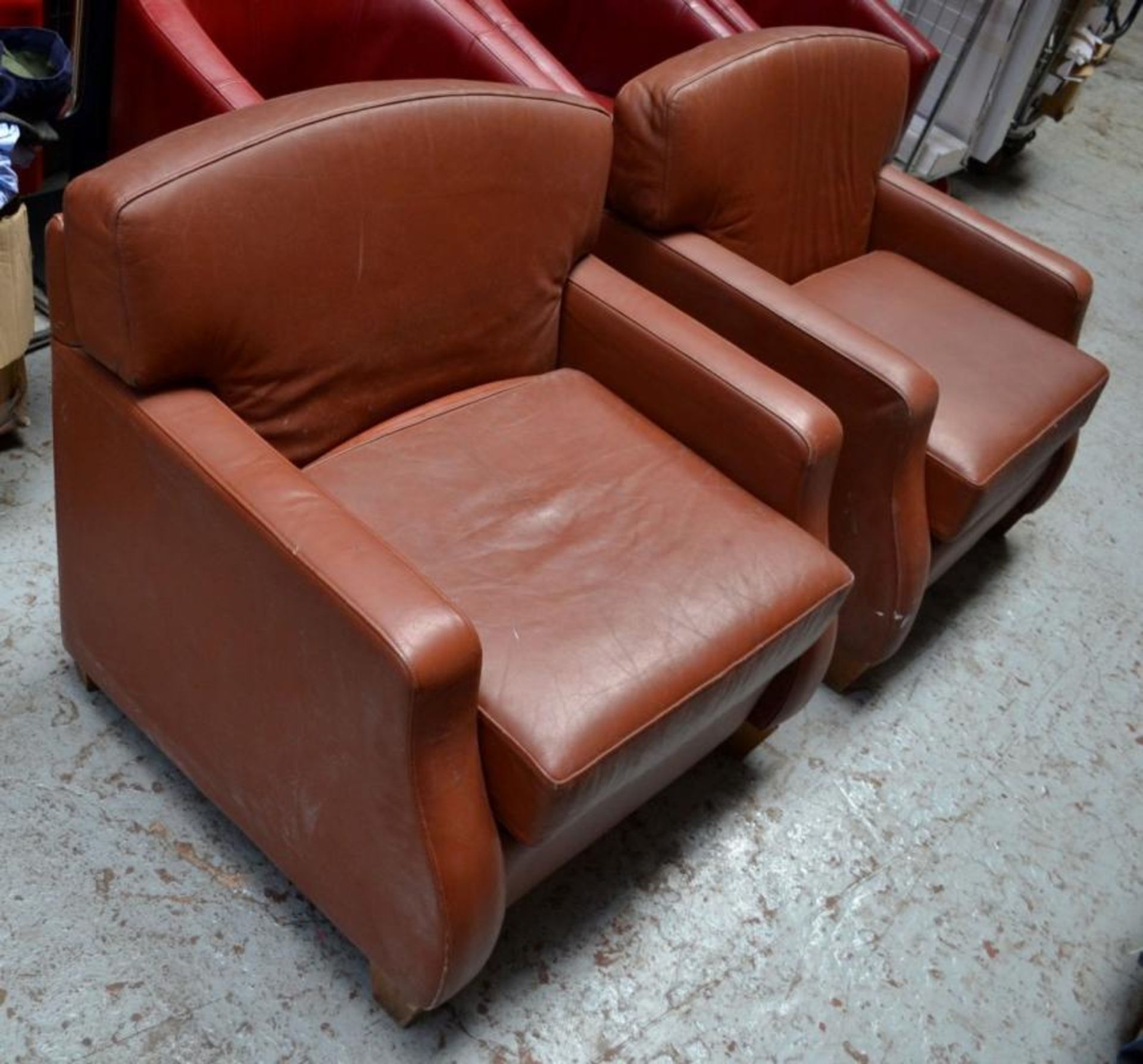 2 x Wide Arm Chairs - H75 x W83 x D76 - Ref: MWI019 - CL218 - Location: Altrincham WA14 Please see - Image 4 of 11