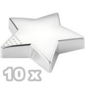 10 x Ice London Luxury Silver-Plated Paperweights - Made With Swarovski Elements - Brand New &