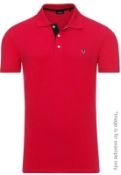 5 x Assorted Pre End Branded Mens Short Sleeve Polo Shirts - New Stock With Tags - Recent Retail