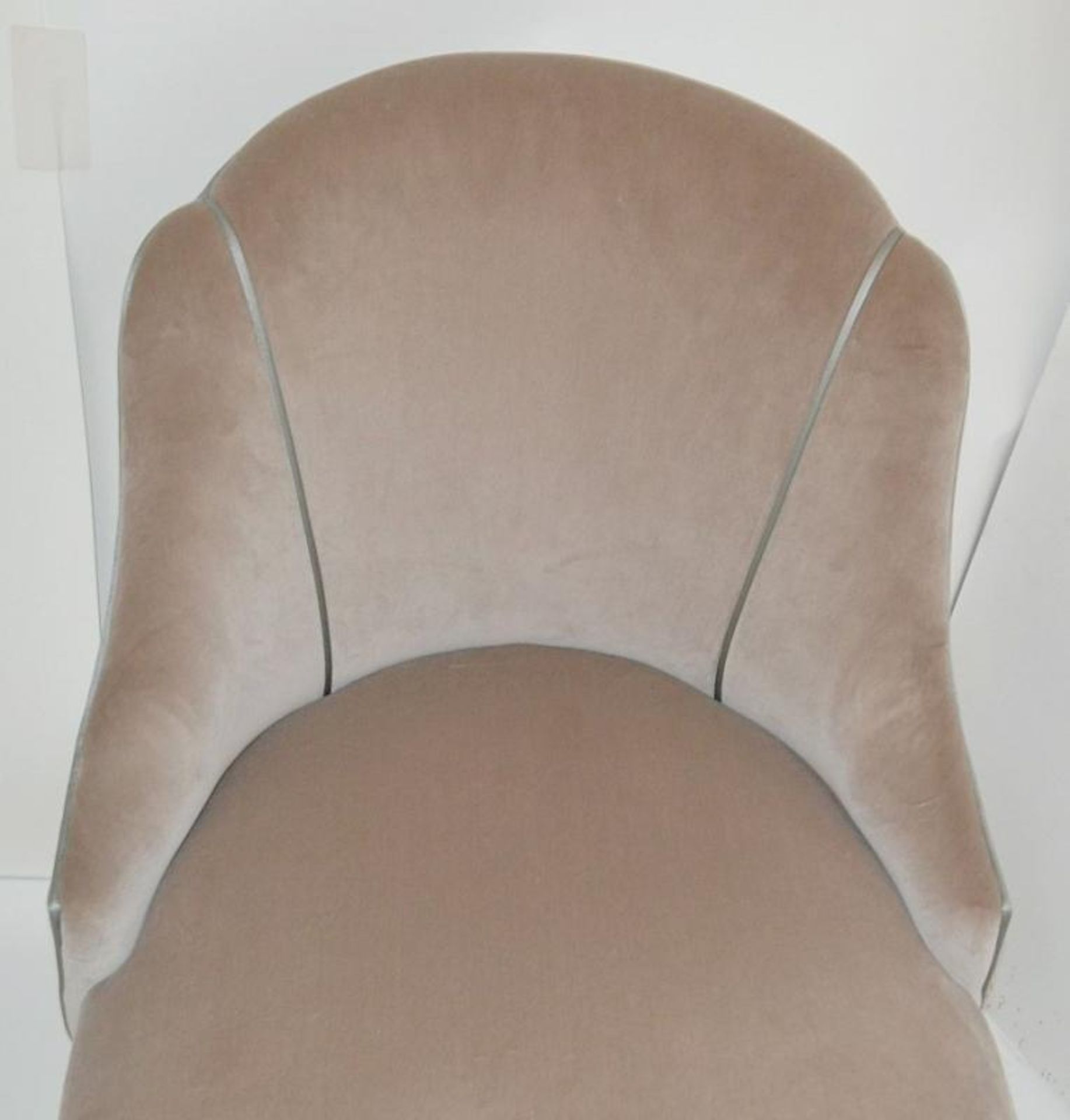 1 x REED &amp; RACKSTRAW "Cloud" Handcrafted Velvet Upholstered Chair - Dimensions: H87 x W58 x D5 - Image 6 of 14