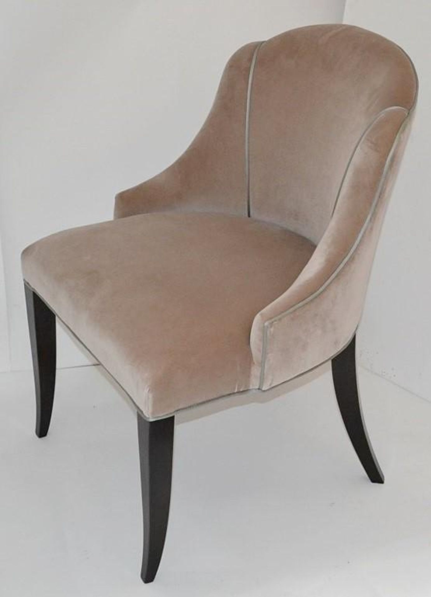 1 x REED &amp; RACKSTRAW "Cloud" Handcrafted Velvet Upholstered Chair - Dimensions: H87 x W58 x D5 - Image 8 of 14