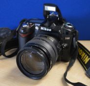 1 x Nikon D90 12.3MP Digital SLR Camera With Nikon AF-S Nikkor 18-70mm Lens, Battery and Charger -