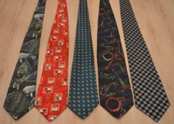 27 x Mens Silk and Polyester Ties - Brands Include Ralph Marlin, Marks & Spencer, Silkworm, The