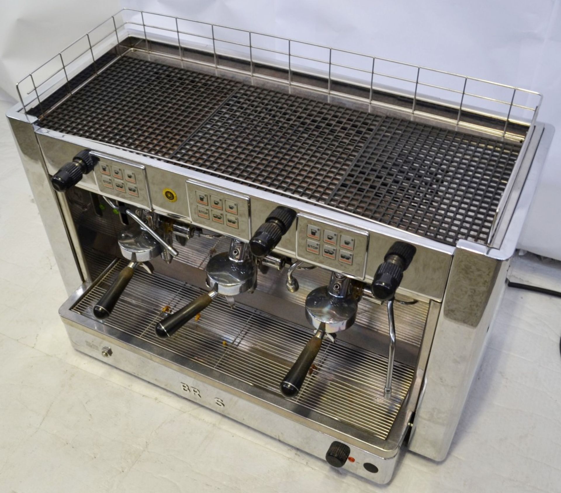 1 x Brasilia Gradisca Stainless Steel Commercial Coffee Macine- Model  Rest Dig 3GR 3-Group - - Image 10 of 14