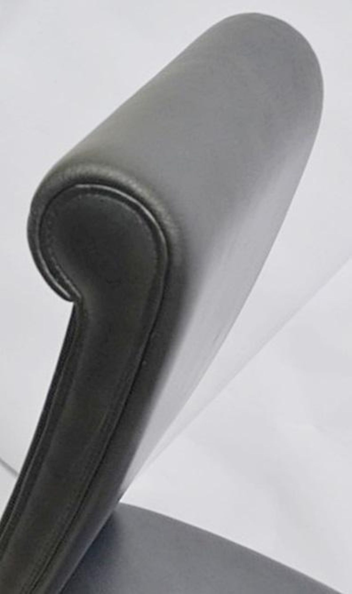 1 x CATTALAN “Lulu” High Back Chair – Upholstered In A Rich Metallic Charcoal - Dimensions: W50 x H9 - Image 3 of 8