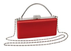 1 x Juliette Evening Bag By ICE London - New & Boxed - Ideal Gift - Colour: RED - CL042 - Ref: