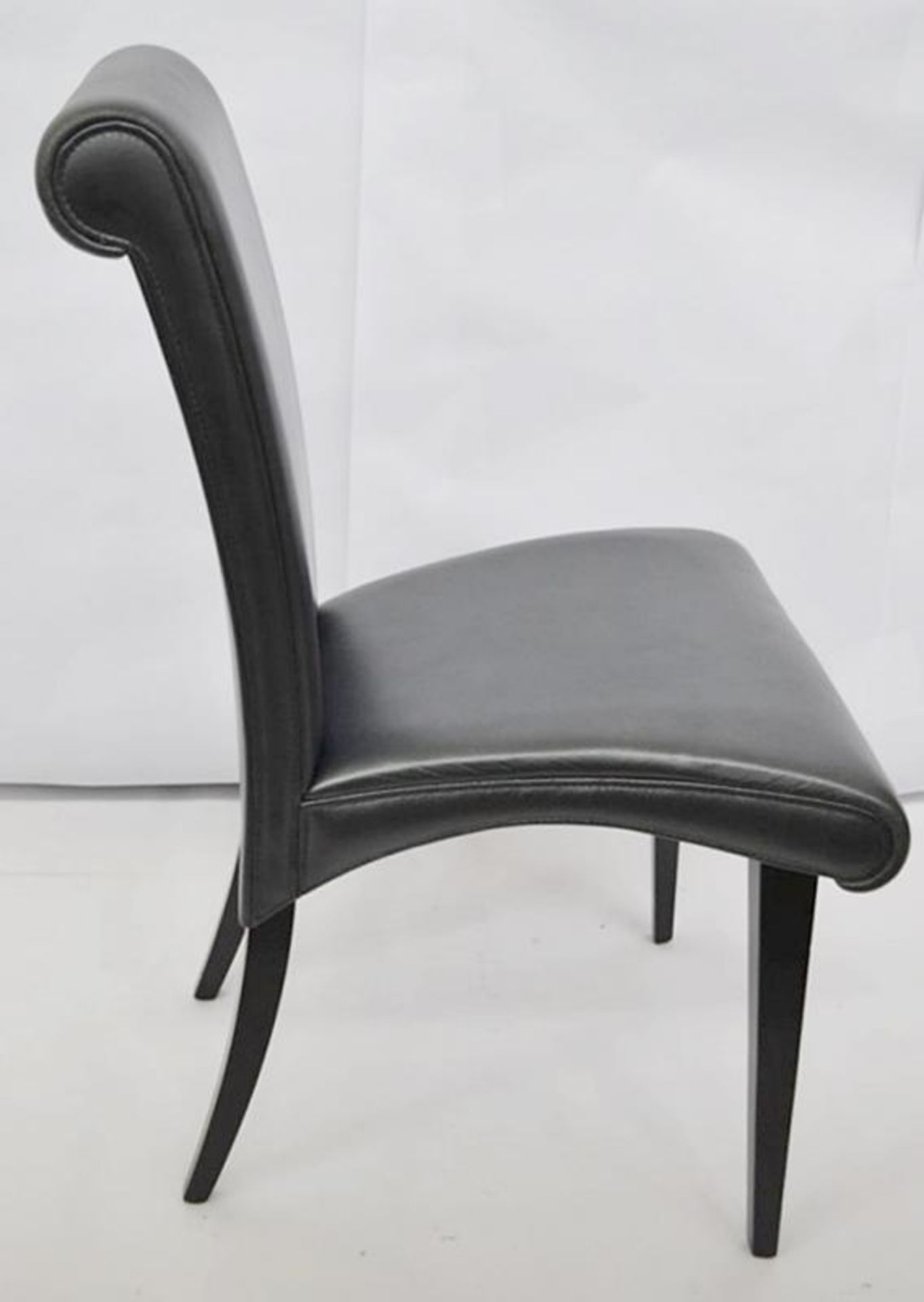 1 x CATTALAN “Lulu” High Back Chair – Upholstered In A Rich Metallic Charcoal - Dimensions: W50 x H9 - Image 7 of 8