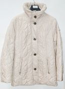 1 x Steilmann KSTN By Kirsten Womens Quilted Jacket In Cream - CL210 - UK Size 12 - MT247 -