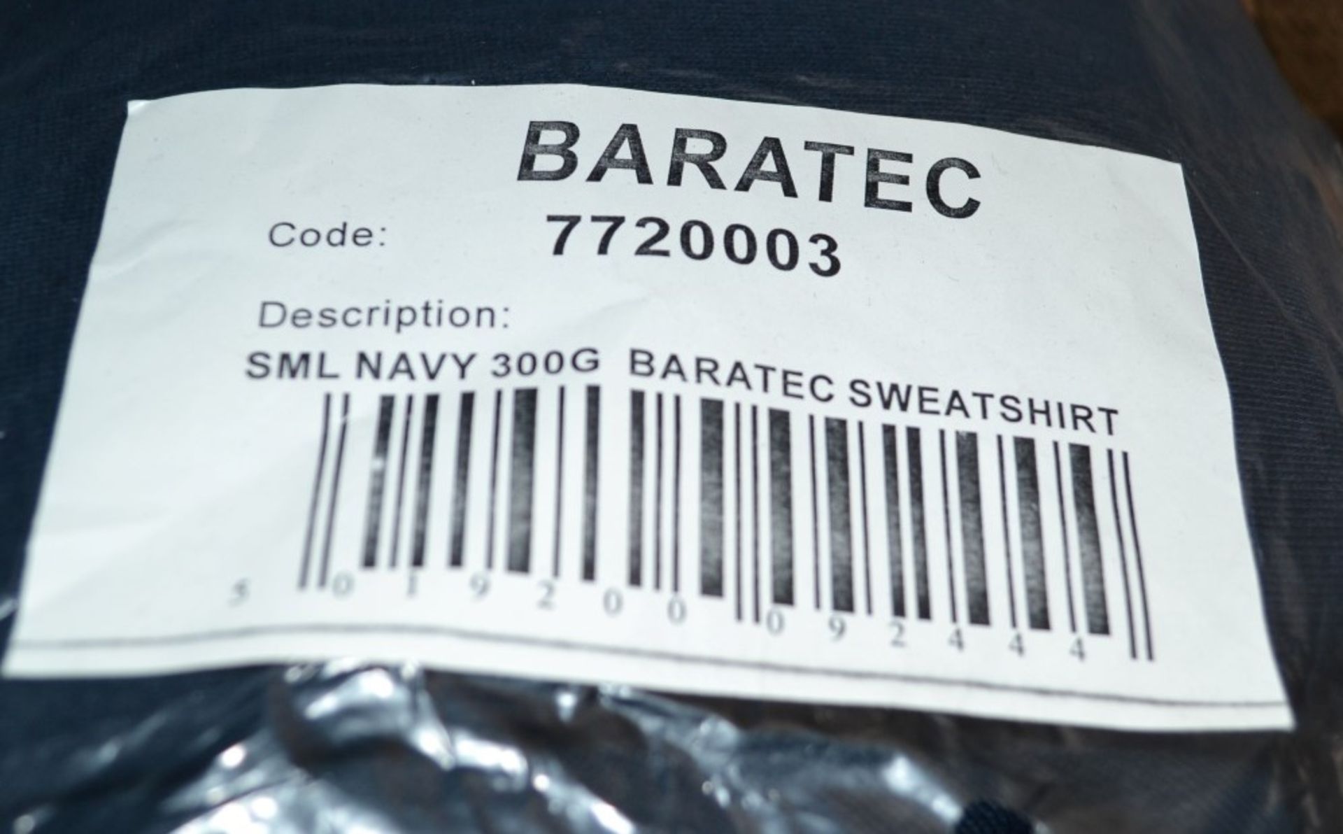 4 x Assorted Baratec Sweatshirts - Various sizes - 2 Colours: Black / Navy - Various Sizes - New/ - Image 2 of 2