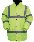 2 x BLACKROCK High Visibility Contractor Coats - Colour: Yellow - Size: Both 4XL - New/Unused