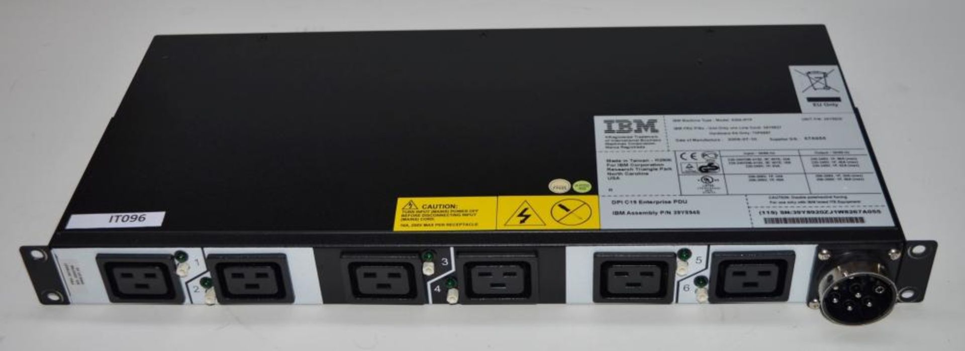 1 x IBM Enterprise Power Distribution Unit - Part Number 39Y8920 - Type 9306-RTP - Includes Power - Image 2 of 9