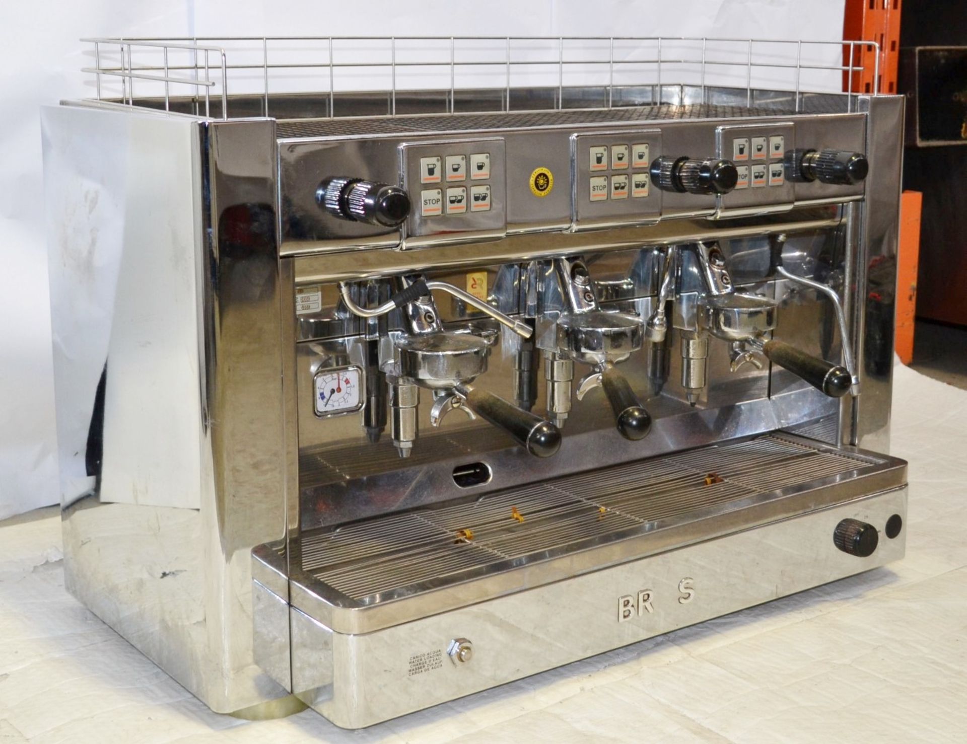 1 x Brasilia Gradisca Stainless Steel Commercial Coffee Macine- Model  Rest Dig 3GR 3-Group - - Image 14 of 14