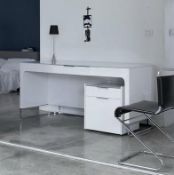 1 x LIGNE ROSET Hyannis Port Desk + Filing Cabinet - Ex-Display In Good Condition - Ref: