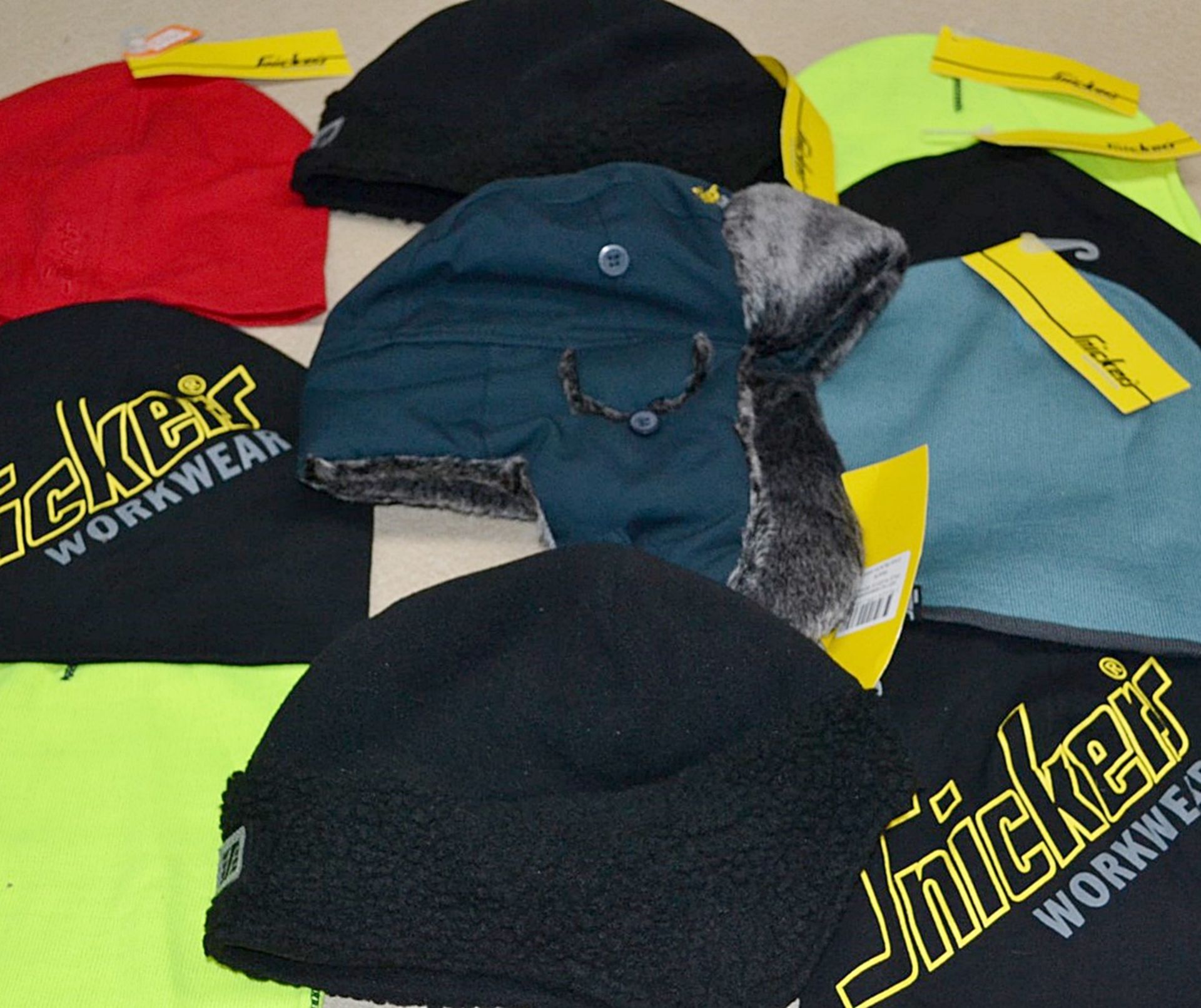 10 x Assorted SNICKERS Hats / Headwear - Includes WINDSTOPPERS & Heater Hats - New/Unused Stock -