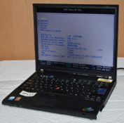 1 x Lenovo Thinkpad T60 14 Inch Laptop PC Computer - Features Intel Core 2 Duo T2300 1.6ghz Dual