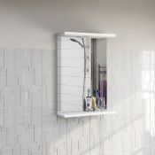 1 x Sienna White 550 Bathroom Mirror With Lights - Ref: DY157/LMW5501 - CL190 - Unused Stock - Locat