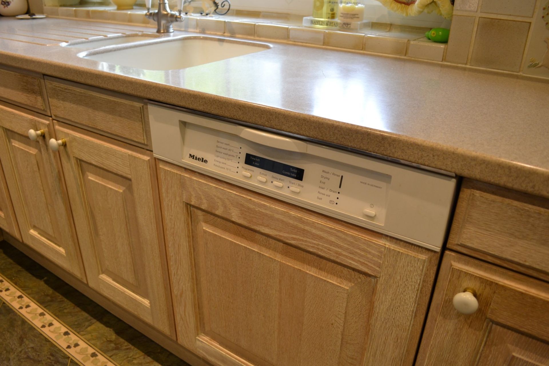 1 x SieMatic Bespoke Solid Wood Limed Oak Fitted Kitchen With Miele, Neff And Gaggenau Appliances - Image 45 of 95