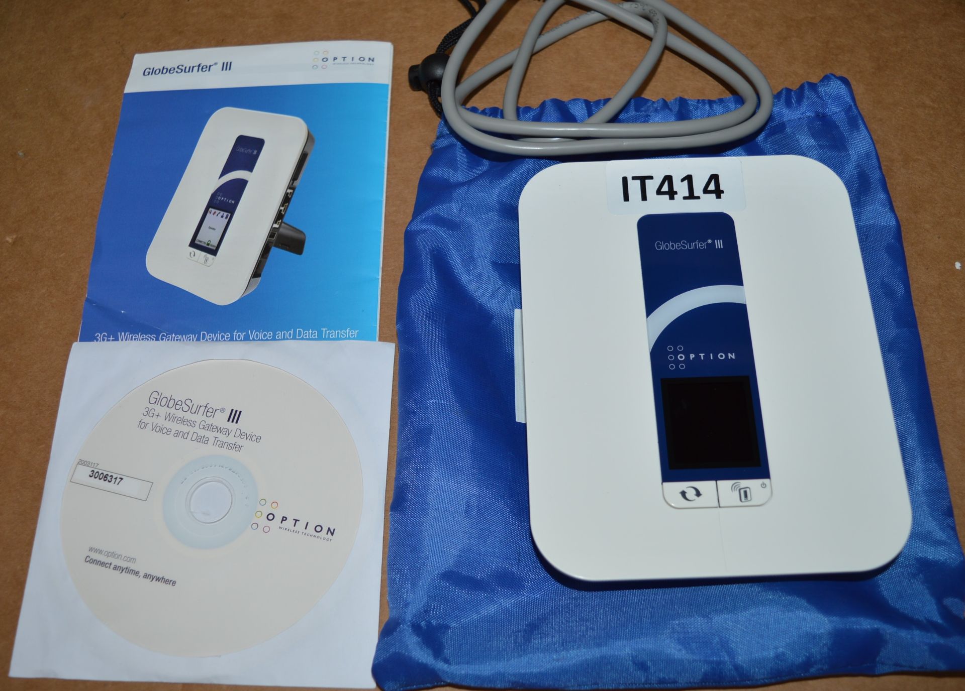 1 x Globesurfer III Data and Voice Wireless Gateway 3G WiFi Router - CL011 Ref IT414 - Location: - Image 2 of 3
