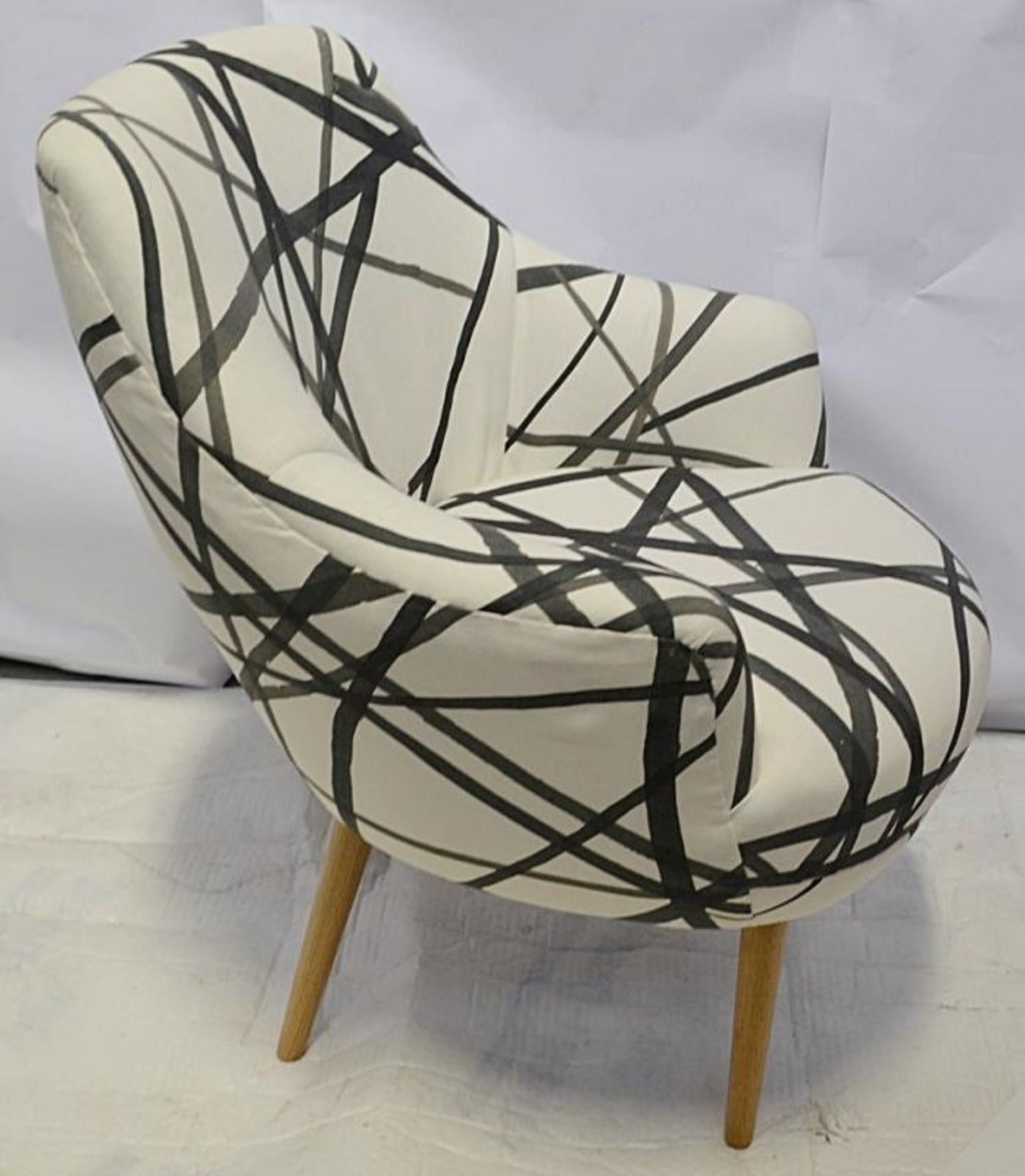 1 x KELLY WEARSTLER Sonara Armchair Bleached Oak - Great ex-display condition - Ref: 5163497 - CL087 - Image 17 of 22