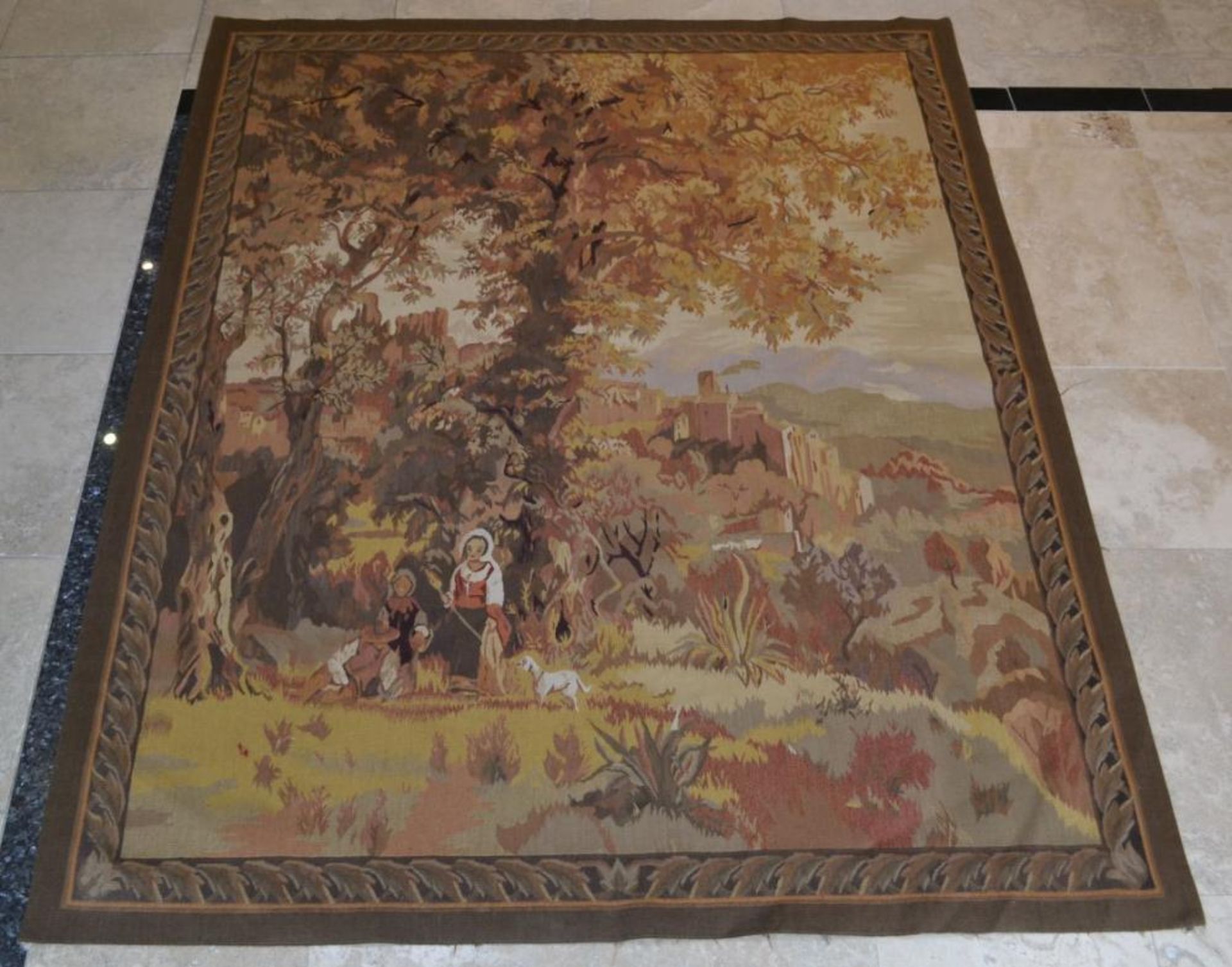 1 x Fine Handmade Chinese Tapestry - Dimensions: 214x171cm - Unused - NO VAT ON THE HAMMER - Ref: DS - Image 12 of 20
