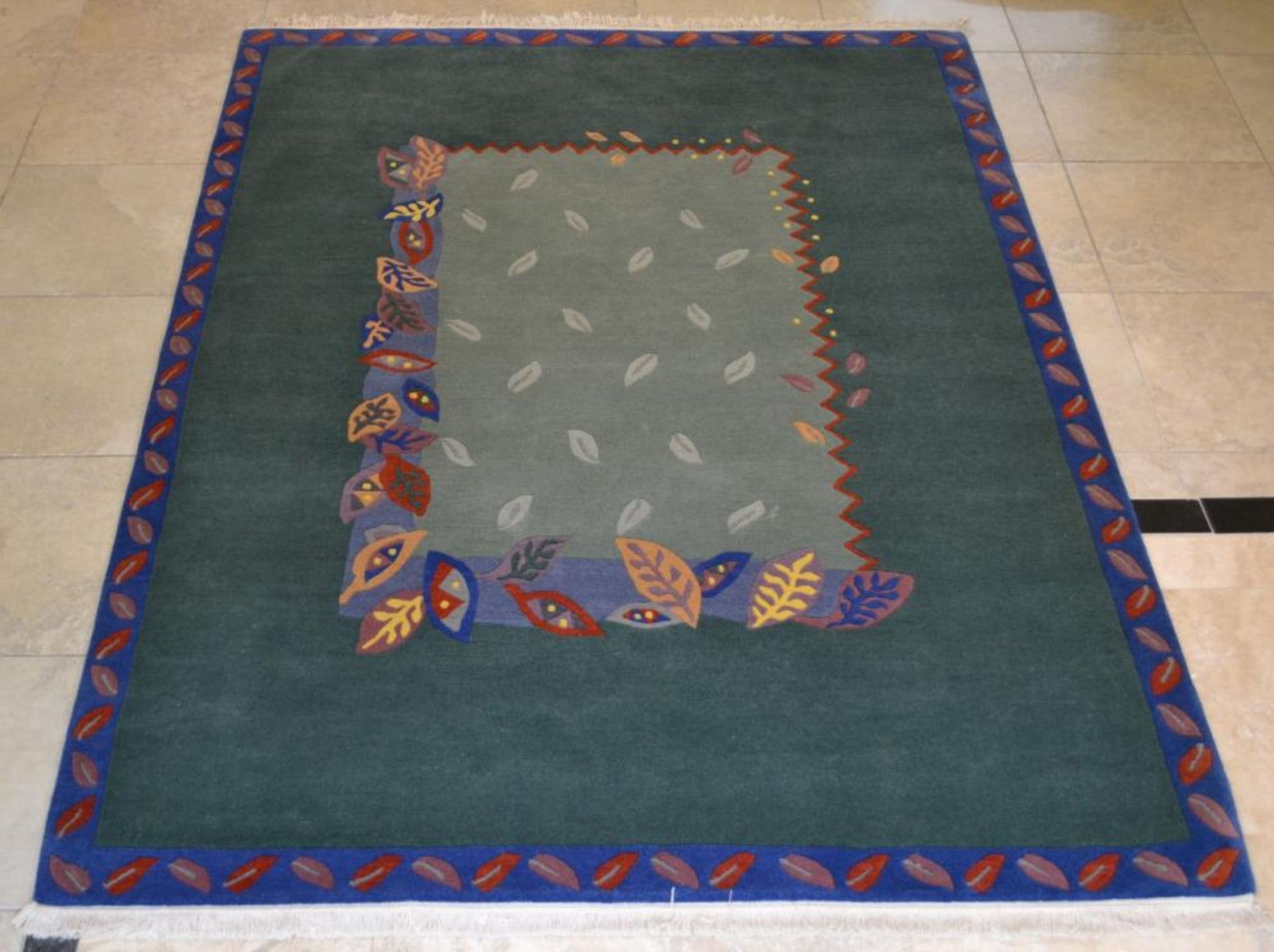 1 x Nepalese Handknotted 100% Wool Rug - Dimensions: 247x174cm - Unused - NO VAT ON THE HAMMER - Re - Image 7 of 14