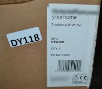 1 x Traditional Back To Wall Pan - Ref: DY118/BTW100 - CL190 - Unused Stock - Location: Bolton BL1<B