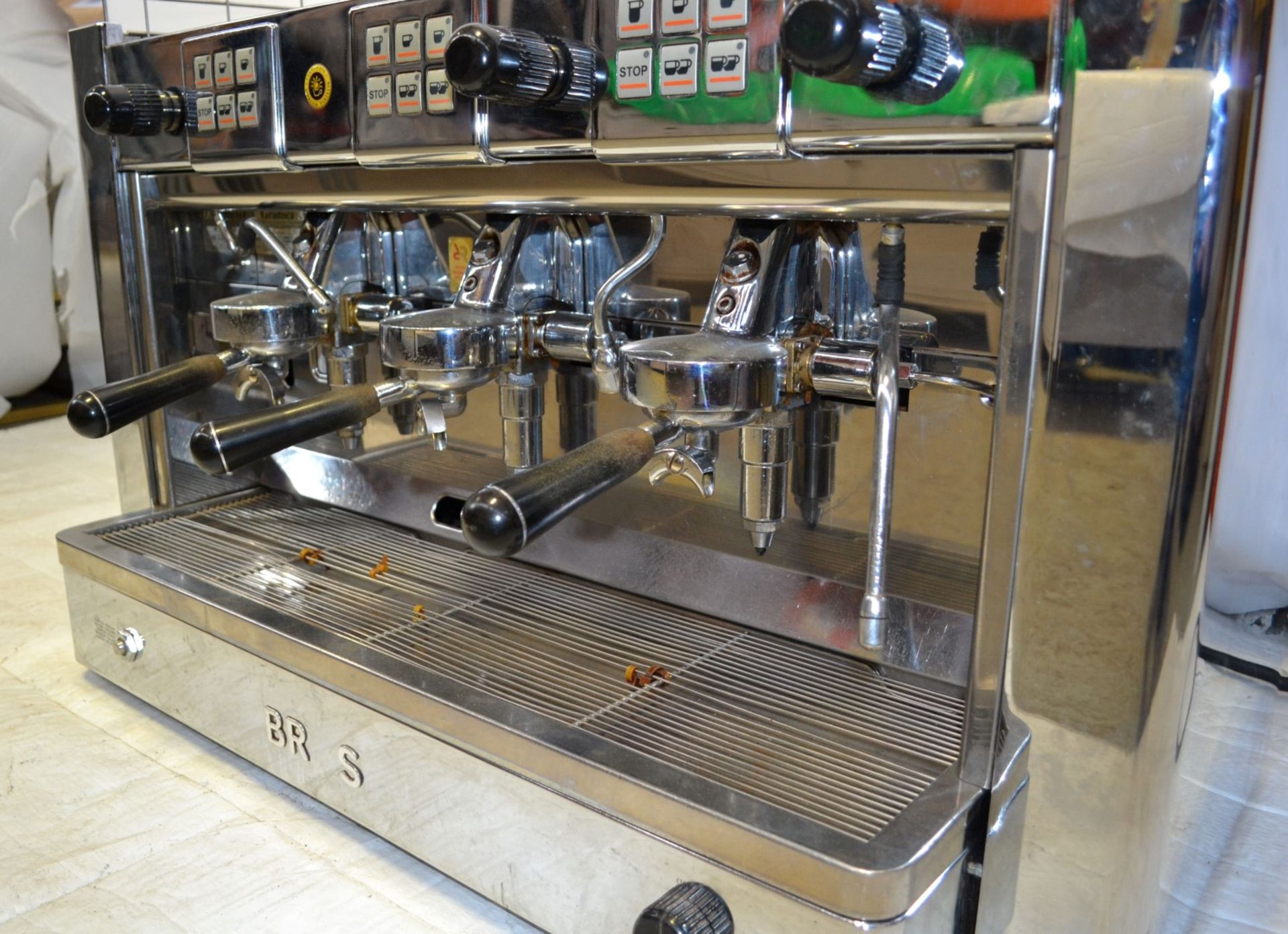 1 x Brasilia Gradisca Stainless Steel Commercial Coffee Macine- Model  Rest Dig 3GR 3-Group - - Image 9 of 14