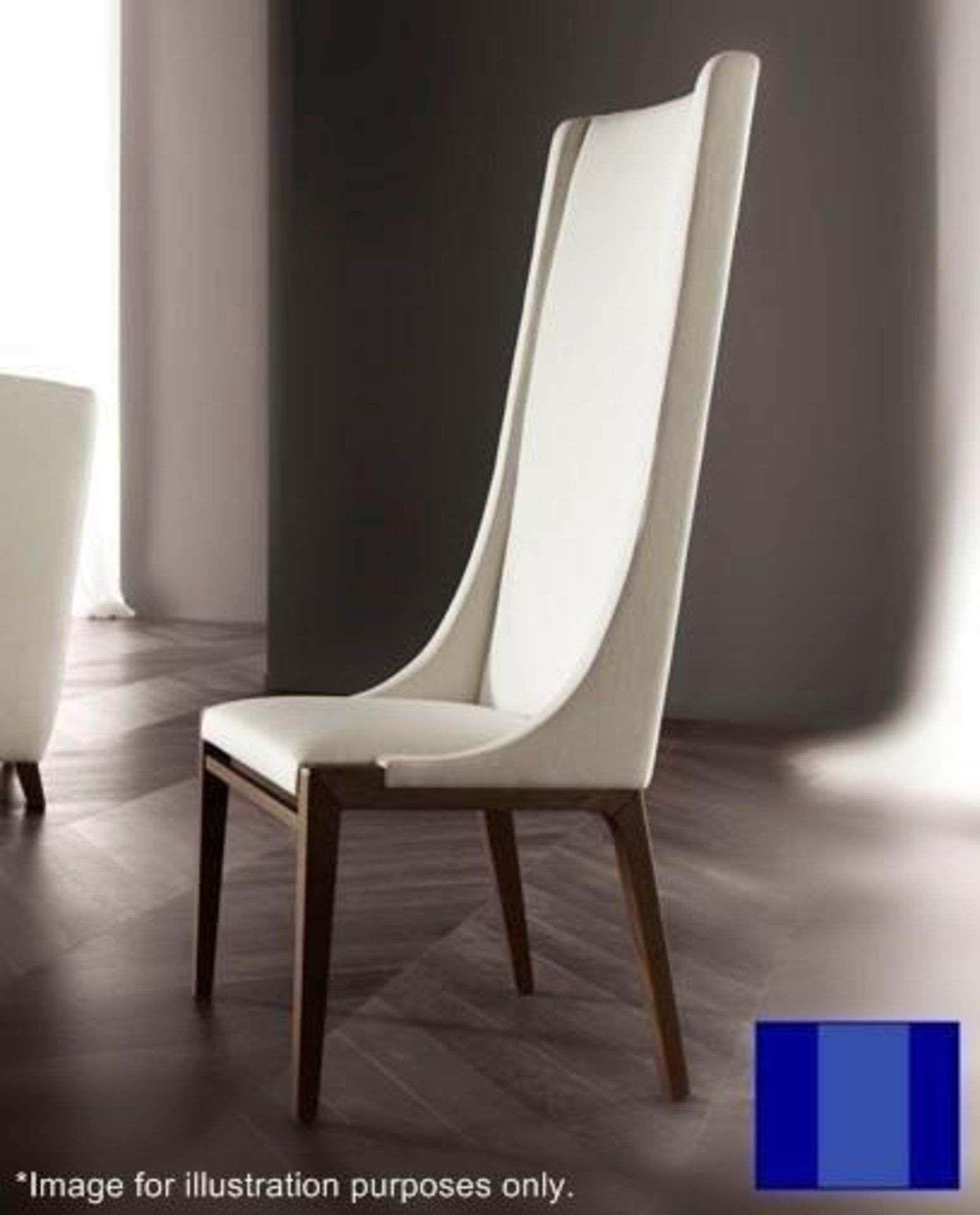 1 x KESTERPORT "Sempre" High Back Side Chair - Dimensions: H137 x W53 x D53cm, Seat Height 47cm - Re