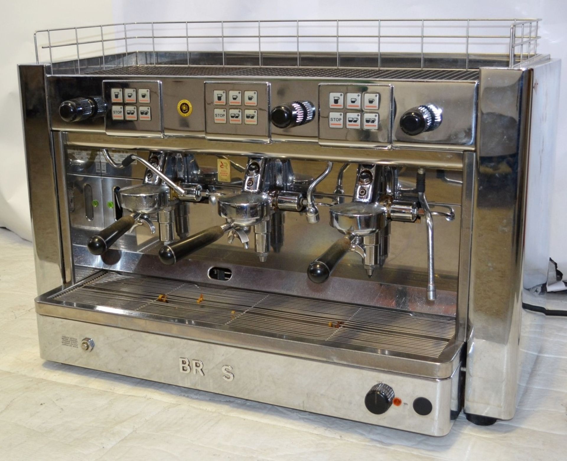 1 x Brasilia Gradisca Stainless Steel Commercial Coffee Macine- Model  Rest Dig 3GR 3-Group - - Image 12 of 14