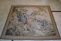 1 x Fine Handmade Chinese Tapestry - Dimensions: 253x231cm - Unused - NO VAT ON THE HAMMER - Ref: DS
