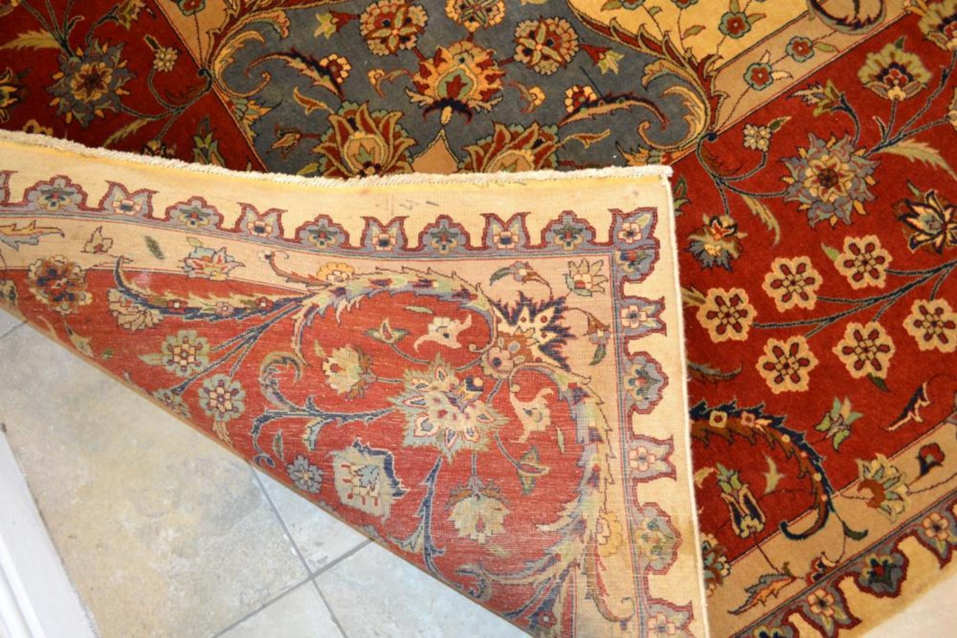 1 x Very Fine Top Quality Pakistan Tabriz Design Carpet - 320 Knot Count - Dimensions: 546x376cm - N - Image 31 of 31