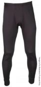 12 x Assorted Pairs Of Blackrock Black Thermal Leggings (Bottoms) - Unisex Underwear Base Layer -
