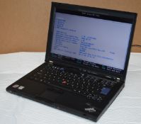 1 x Lenovo Thinkpad T61 14 Inch Laptop PC Computer - Features Intel Core 2 Duo T7300 2.0ghz Dual