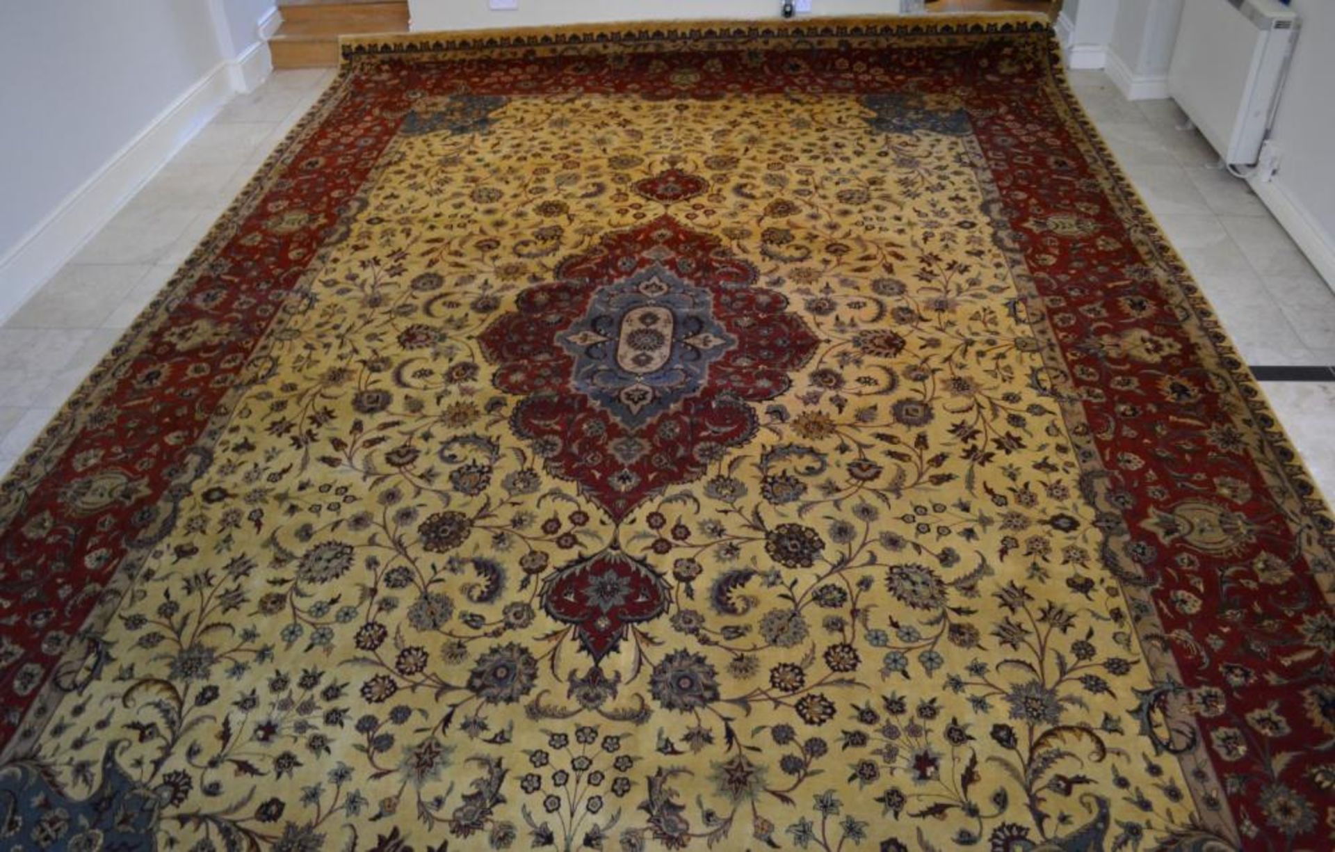 1 x Very Fine Top Quality Pakistan Tabriz Design Carpet - 320 Knot Count - Dimensions: 546x376cm - N - Image 21 of 31