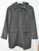 1 x Steilmann Womens Premium Wool Blend Winter Coat In Dark Grey - UK Size 12 - Features A Removable