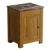 1 x Chester Oak 600mm Washstand Closed - Ref: DY117/CHESWS60 - CL190 - Unused Stock - Location: Bolt