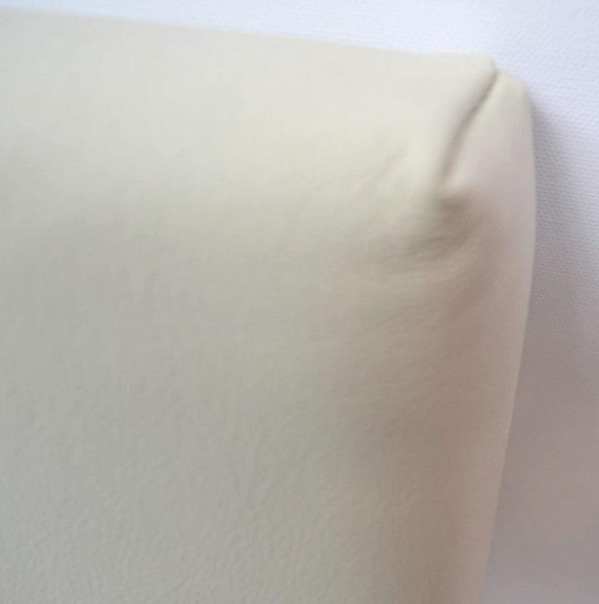 1 x REFLEX Seat Back, Upholstered In Cream Leather - Dimensions: 45.5 x 44.5 x 5cm - Ref: 5130682 - - Image 3 of 10