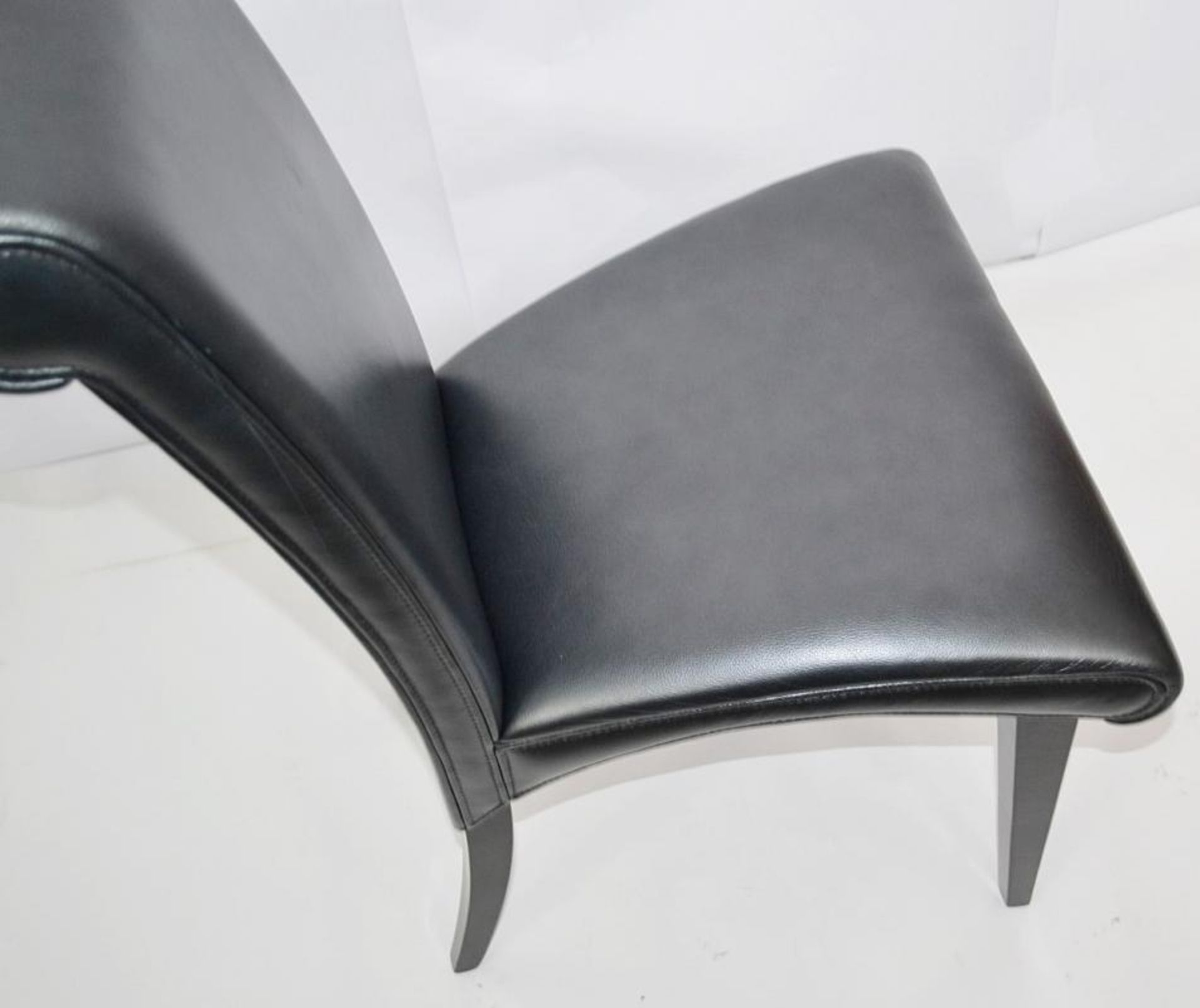 1 x CATTALAN “Lulu” High Back Chair – Upholstered In A Rich Metallic Charcoal - Dimensions: W50 x H9 - Image 5 of 8