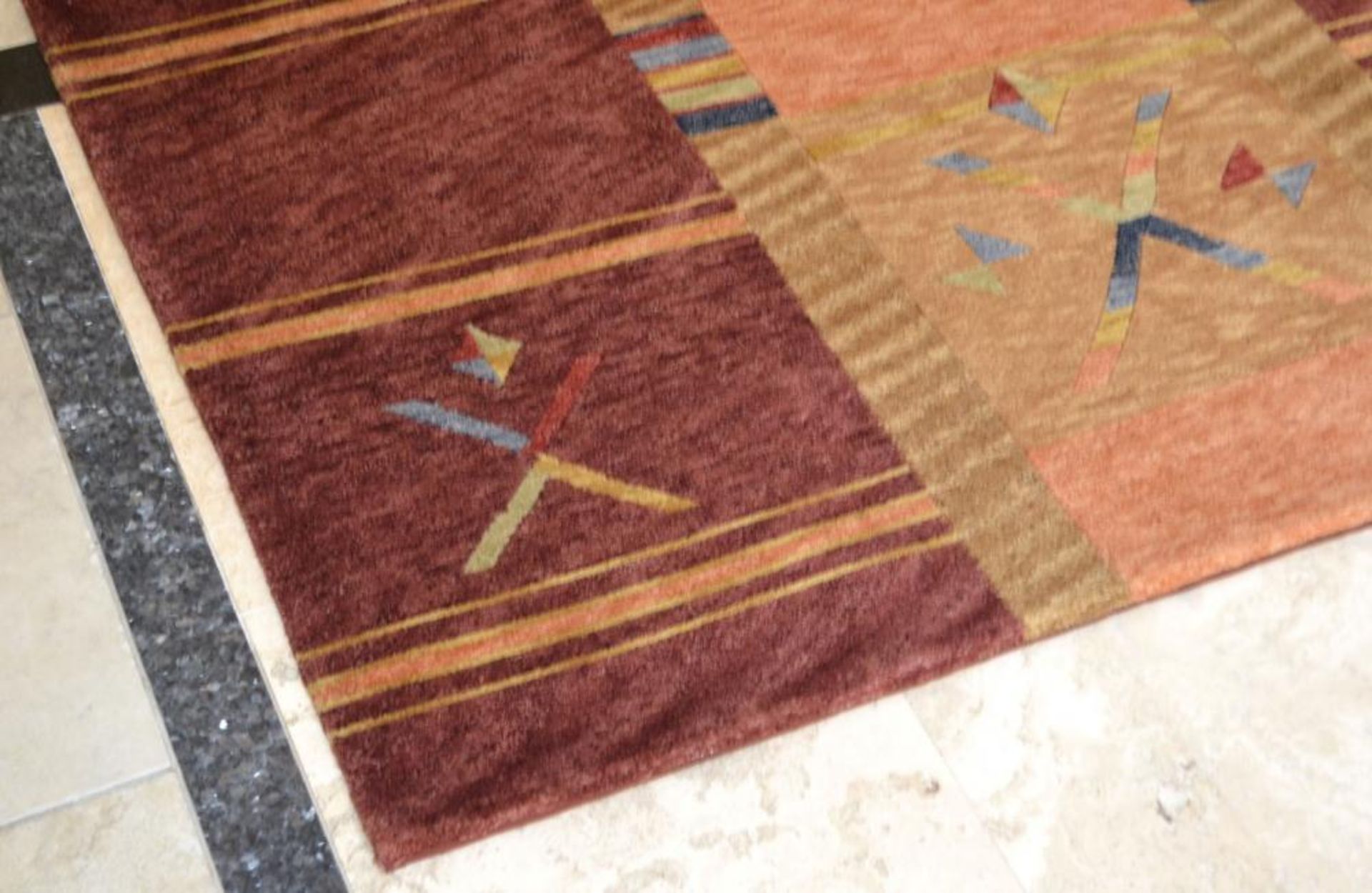 1 x Sino Nepalese Mont Blanc Handknotted Carpet - 100% Wool - Dimensions: 244x155cm - Unused - NO VA - Image 8 of 14