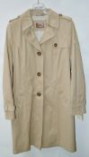 1 x Steilmann Womens Belted Trench Coat In A Sandy Beige - Features Breast / Phone Pocket - UK