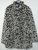 1 x Steilmann KSTN By Kirsten Womens Faux Fur Coat - Features Inside Pocket - CL210 - UK Size 12 -