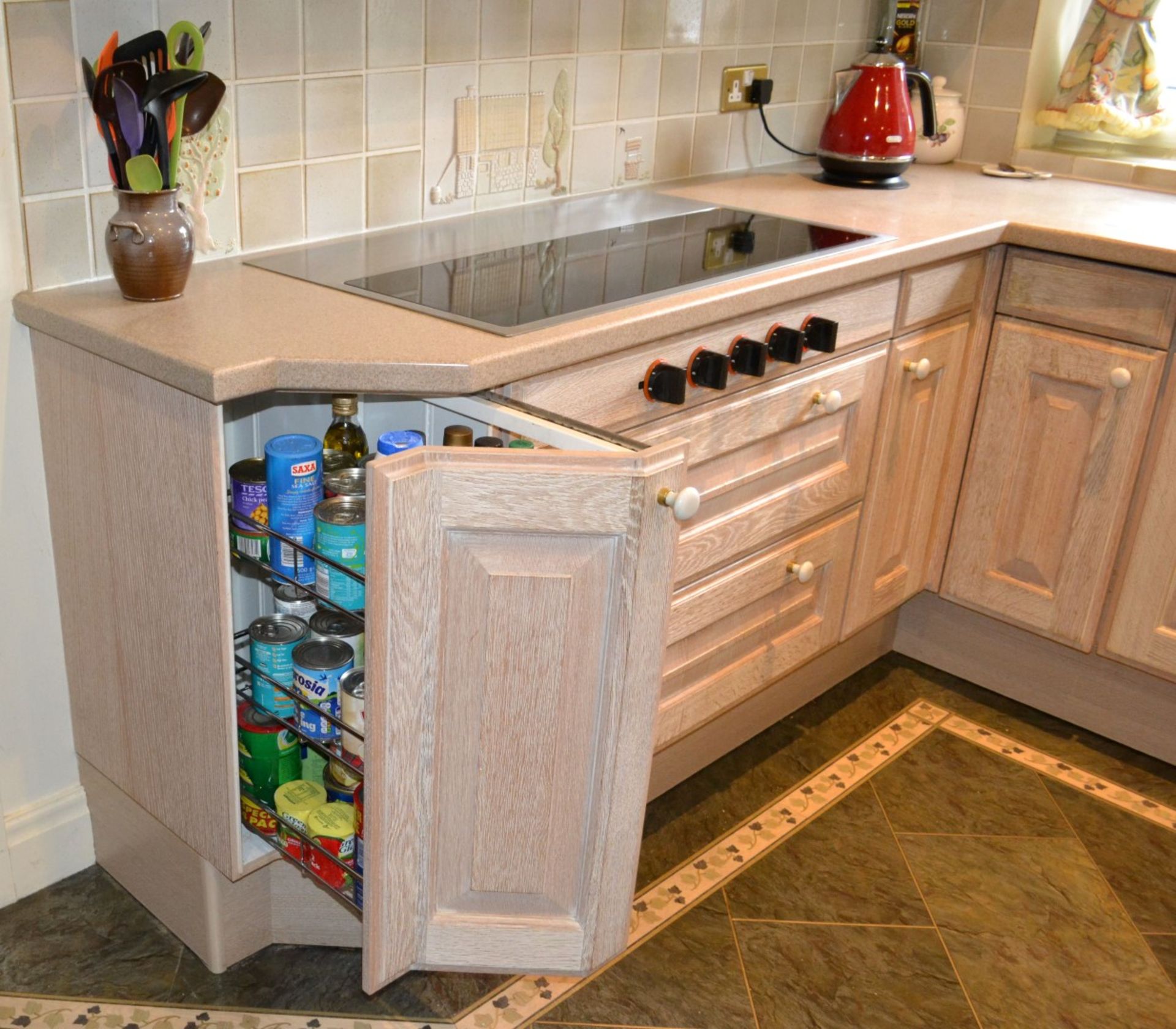 1 x SieMatic Bespoke Solid Wood Limed Oak Fitted Kitchen With Miele, Neff And Gaggenau Appliances - Image 19 of 95