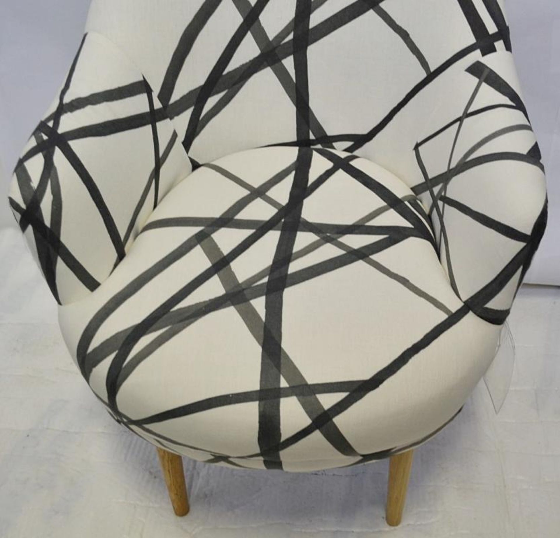 1 x KELLY WEARSTLER Sonara Armchair Bleached Oak - Great Ex-display Condition - Ref: 5163497 - CL087 - Image 20 of 20