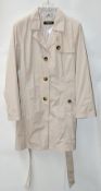1 x Steilmann Womens Belted Trench Coat In Beige - UK Size 18 - New Sample Stock